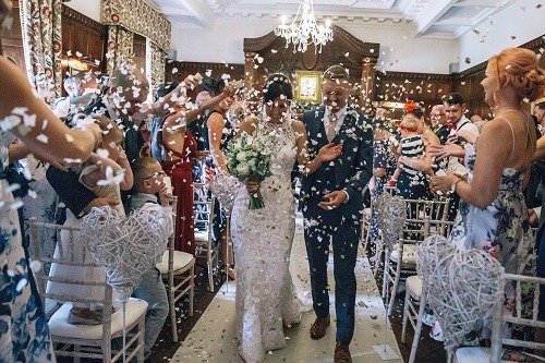 Ellingham Hall wedding breakfast